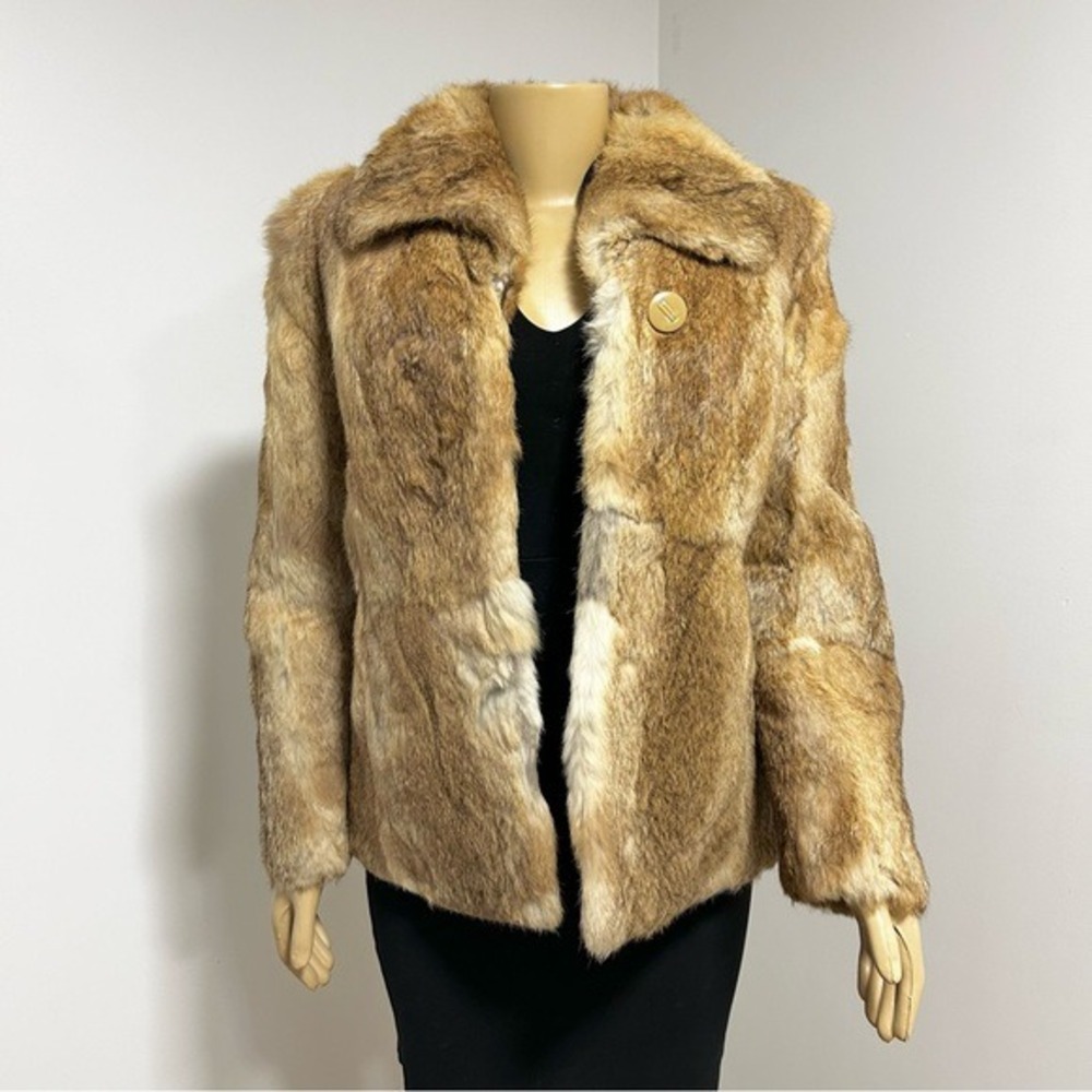 Opera Fur Jacket Women's Vintage Warm Luxury‎ Golden Brown